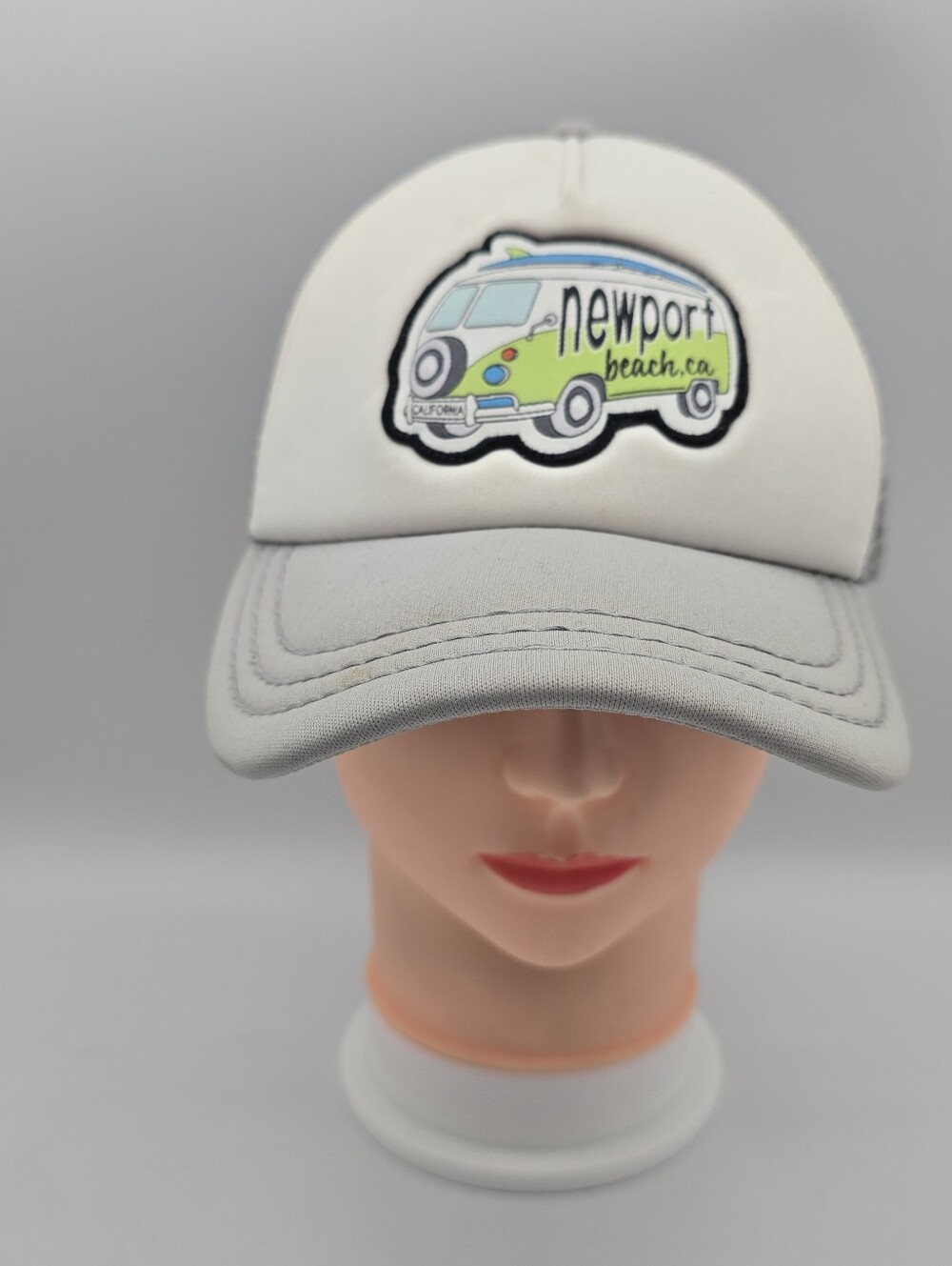 Tropical Trends New Port Beach California Trucker Adjustable Snapback Hat